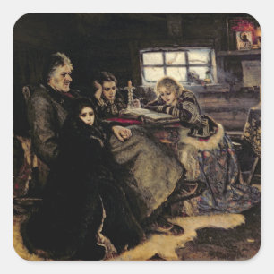 Sticker Carré Famille Menshikov à Beriozovo, 1883