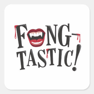 Sticker Carré Fang-tastic !