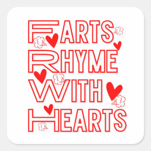 Sticker Carré Fantaisie Fart Out-Loud