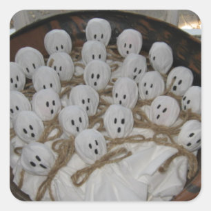 Sticker Carré Fantômes Lollipop