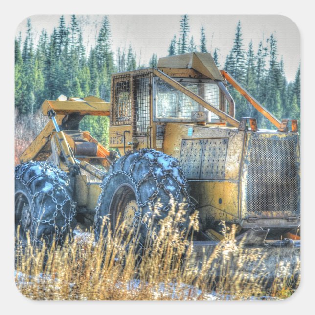 Sticker Carré Farm Machinery (Devant)