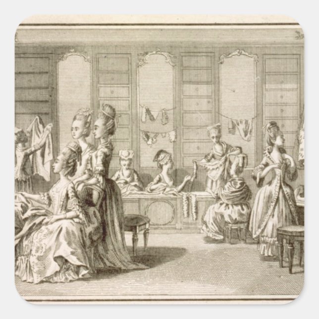 Sticker Carré Fashion shop, de l'"Encyclopedia" de Denis Do (Devant)