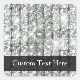 Sticker Carré Faux Bling