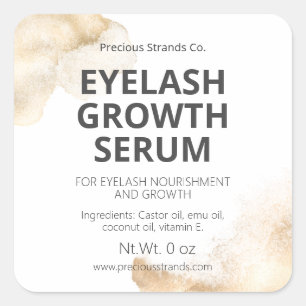 Sticker Carré FAUX Eyelash Eyelash Eyebrow Ou Hair Croissance Se