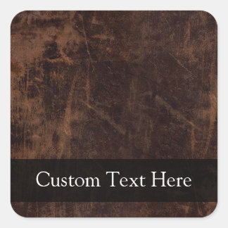 Sticker Carré Faux Vintage en cuir