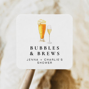 Sticker Carré Faveur de douche de couple CHARLIE Bulles & Brasse