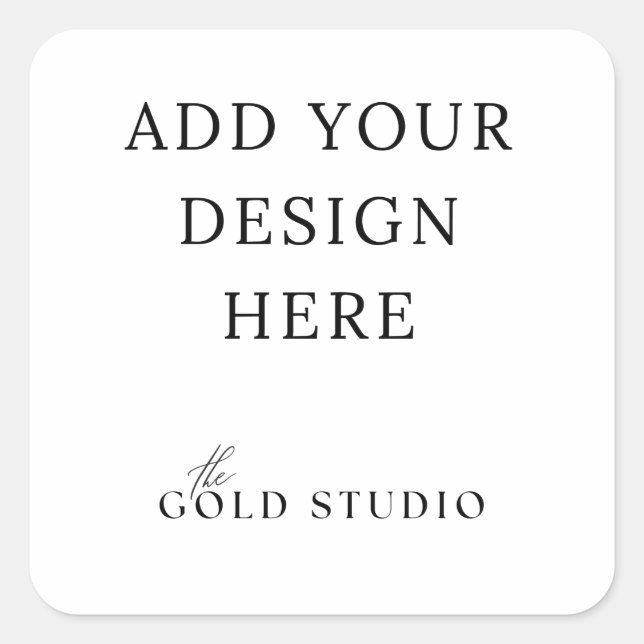 Sticker Carré Favoriser l'autocollant, modèle vide de 1,5 pouce (Devant)