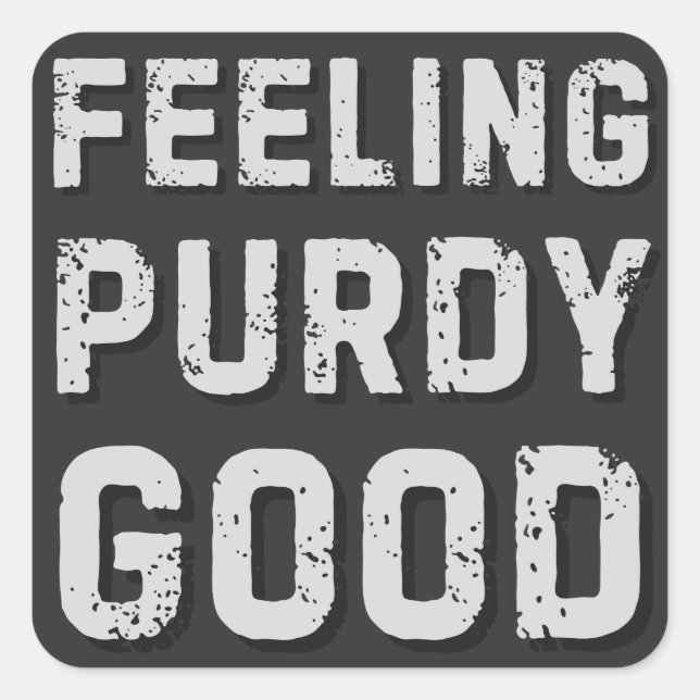 Sticker Carré Fedy Good - Vintage Funny Meme Squad (Devant)