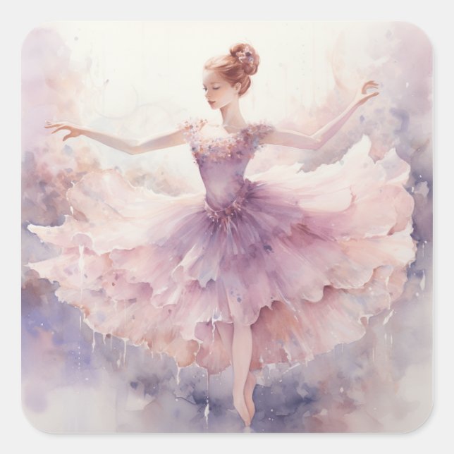 Sticker Carré Fée Dragée Ballet Casse-Noisette  (Devant)