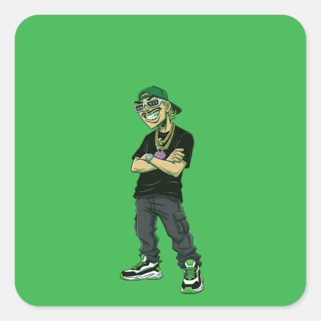 Sticker Carré Feid Ferxxo (Devant)