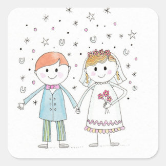 Sticker Carré Félicitations