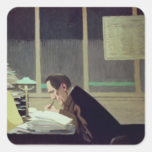 Sticker Carré Felix Feneon à la "revue Blanche de La", 1896
