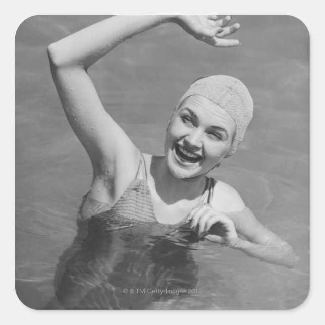 Sticker Carré Femme (Devant)