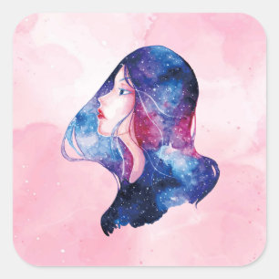 Sticker Carré Femme