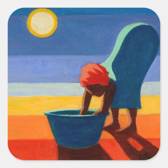 Sticker Carré Femme en flexion 2005 (Devant)