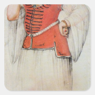 Sticker Carré Femme grecque ou turque