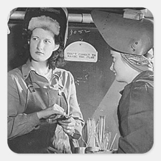 Sticker Carré Femmes soudeuses