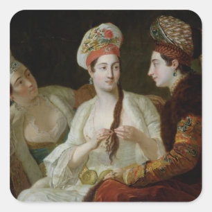 Sticker Carré Femmes turques