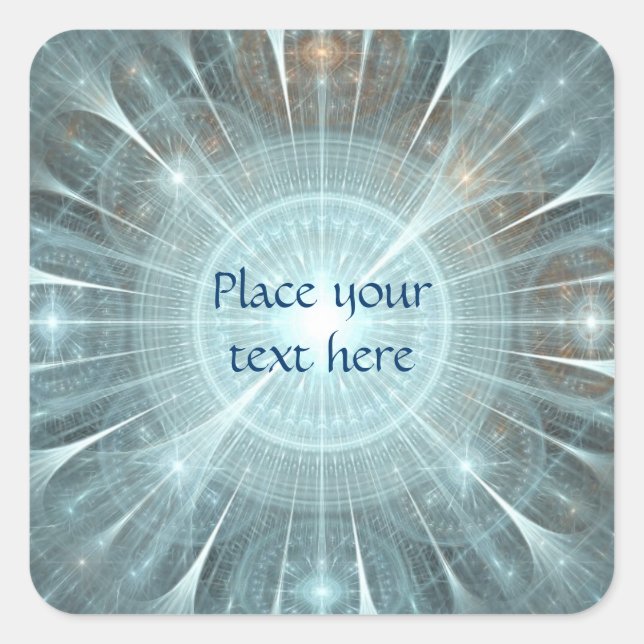 Sticker Carré Fenêtre de la cathédrale de Noël (Devant)