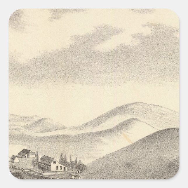 Sticker Carré Ferme de Blacow, Mission Peak (Devant)