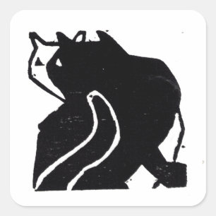 Sticker Carré Fermeture originale de cadeau d'autocollants d'art