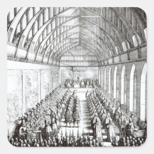 Sticker Carré Festin de jarretière le Sovereign et les