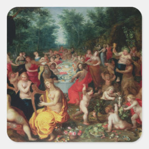 Sticker Carré Festin des dieux