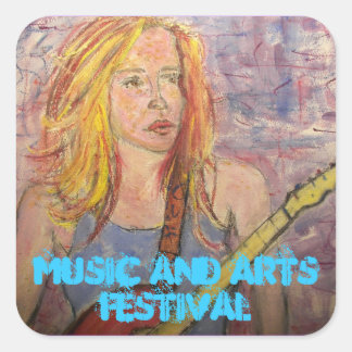 Sticker Carré Festival de musique et d'arts
