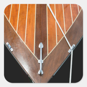 Sticker Carré Festival des bateaux en bois de l'île de Bainbridg