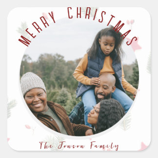 Sticker Carré Festive Joyeux Noël