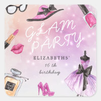 fête d'anniversaire de la retouche glam sparkle