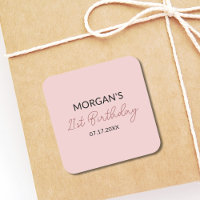 Fête d'anniversaire rose gêné adorable nom