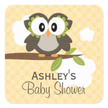 Fête de Chouette Personnalisée Favoriser les Étiqu