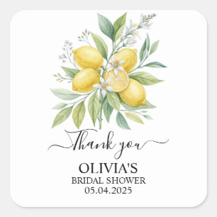 Sticker Carré Fête de mariage avec des fleurs de citronnier