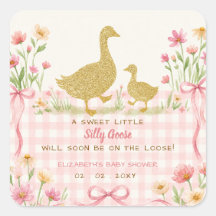 Fête de naissance de bébé fille au canard rose fle