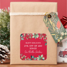 Fête de Noël à fleurs personnalisées