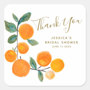 Sticker Carré Fête des mariées de Merci rustique