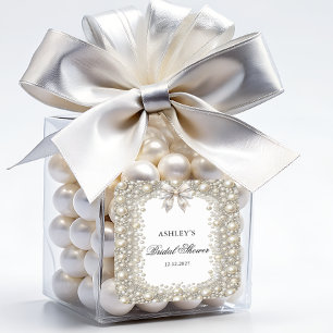 Sticker Carré Fête des mariées Diamants et Perles