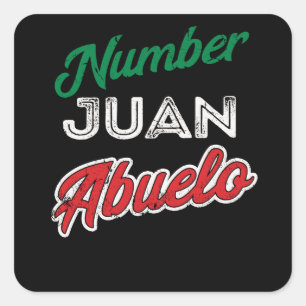 Sticker Carré Fête des pères de grand-père mexicain Regalo para 