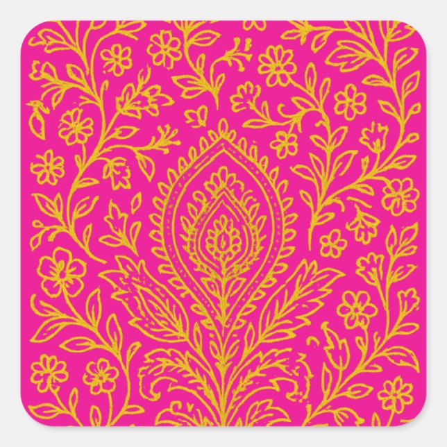 Sticker Carré fête du diwali (Devant)