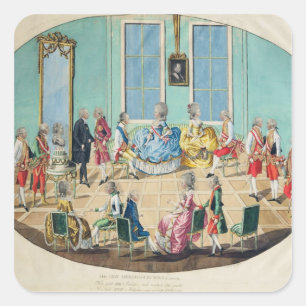 Sticker Carré Fête du Nouvel An à Vienne en 1782, 1783
