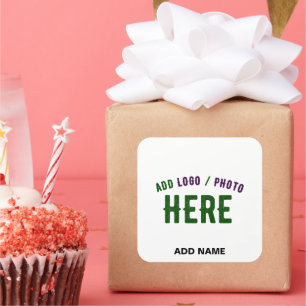 STICKER CARRÉ FÊTE MODERNE ET MODERNE BLANCHE VÉRIFIÉE