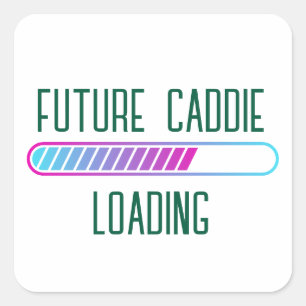 Sticker Carré Fête Prénatale pour Papa Bébé Futur Caddie Chargem