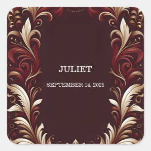 Sticker Carré Fête Rustique Fête de mariage espagnole rustique e