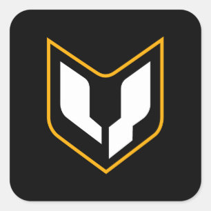 Sticker Carré Feuille d'autocollant de crête