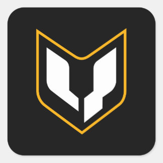 Sticker Carré Feuille d'autocollant de crête