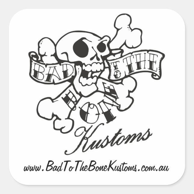 Sticker Carré Feuille d'autocollants (Devant)