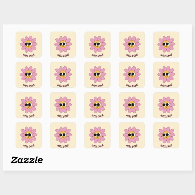 Sticker Carré Feuille d'autocollants (Feuille)
