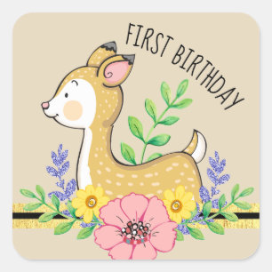 Sticker Carré Feuille d'autocollants de texte personnalisé Littl