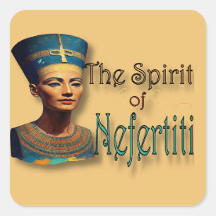 Sticker Carré Feuille d'autocollants Nefertiti